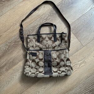 Coach 2013 Signature Foldover tote